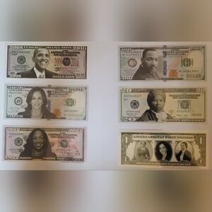 Black history Novelty Money set of 6